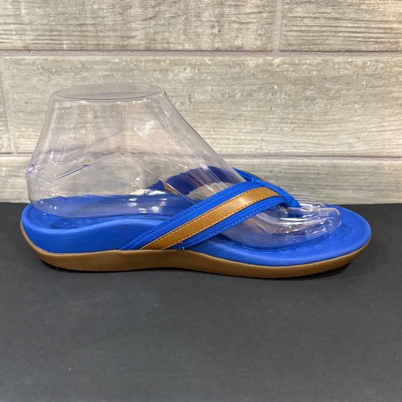 Orthoheel Tide Flip Flops Blue‎ NWT Size 7 - Picture 6 of 9